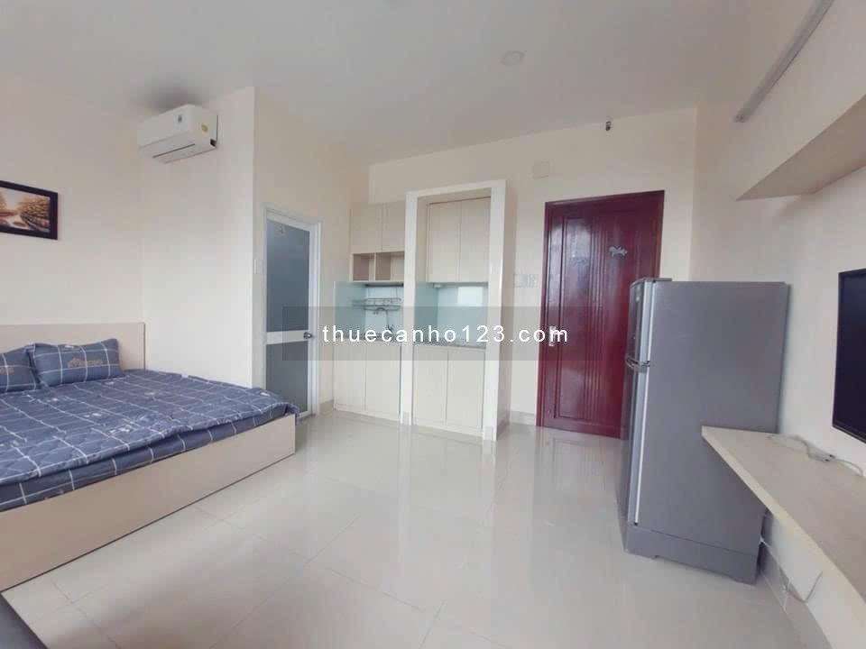 Cho thuê căn hộ Studio Cửa sổ View Bờ sông Q4 gần cầu Ông Lãnh, cầu Kênh Tẻ, cầu Nguyễn Văn Cừ