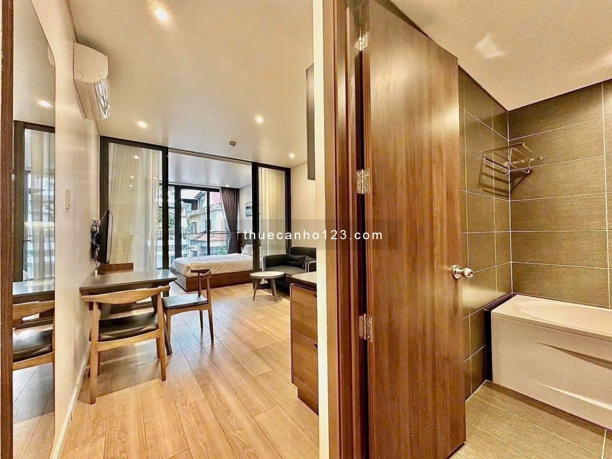 Cho Thuê Căn Hộ 1 Phòng Ngủ Tách Bếp – Ban Công – Full Nội Thất, Bồn Tắm – Gần Sân Bay Tân Sơn Nhất