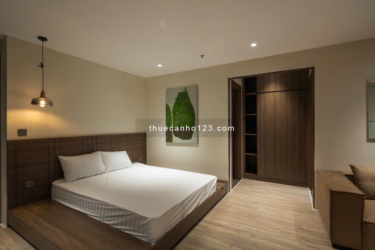 Cho Thuê Căn Hộ 1 Phòng Ngủ Ban Công – Tách Bếp – Full Nội Thất Cao Cấp – Máy Giặt Riêng – Gần Etown