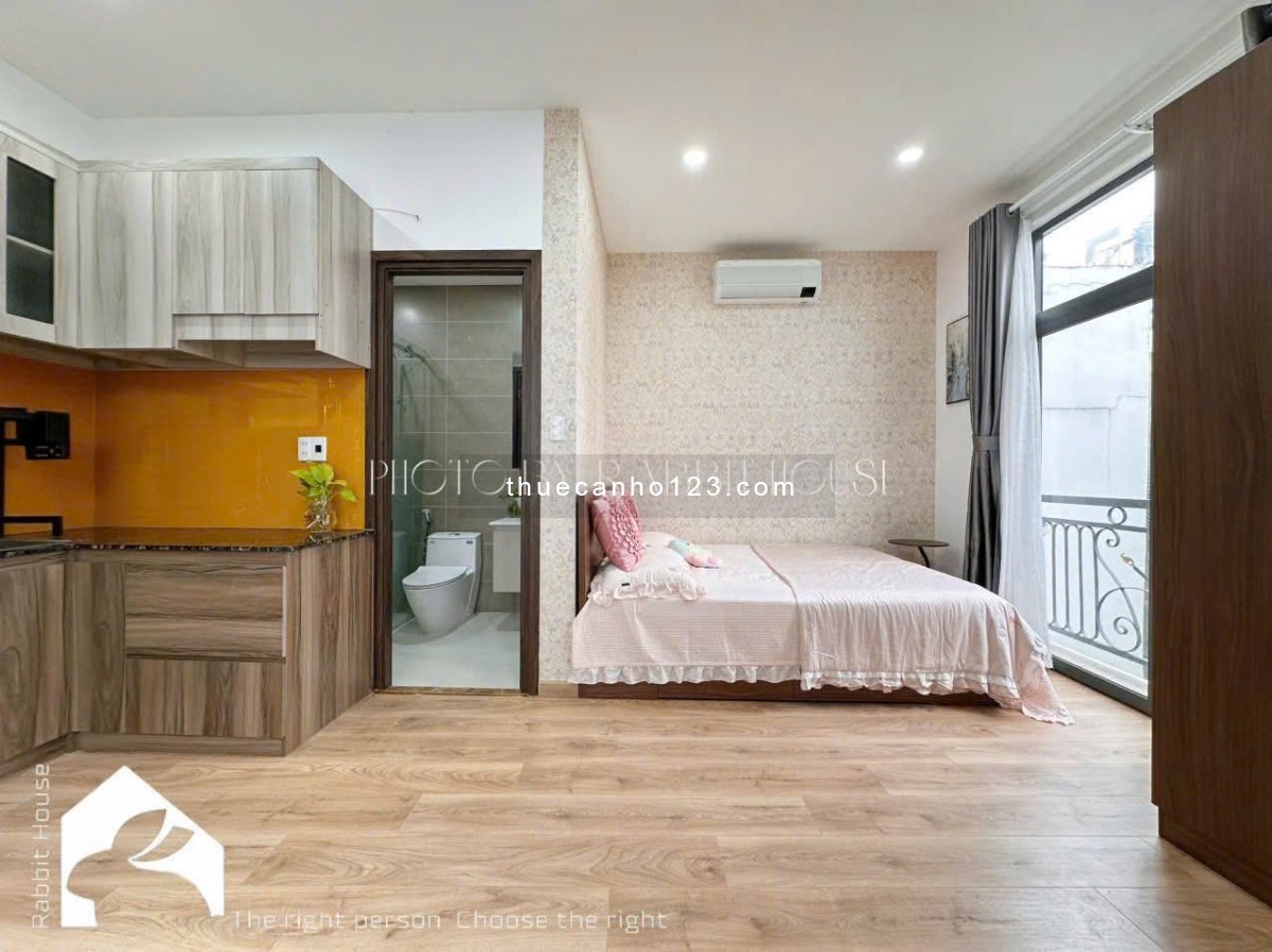 Studio full nội thất – Ban công siêu rộng thoáng mát – Đường Nguyễn Thái Bình, trung tâm Tân Bình