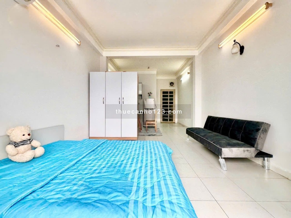 Căn hộ studio ban công full nội thất rộng 40m2 Gần lăng cha cả ngã tư bảy hiên quận tân bình
