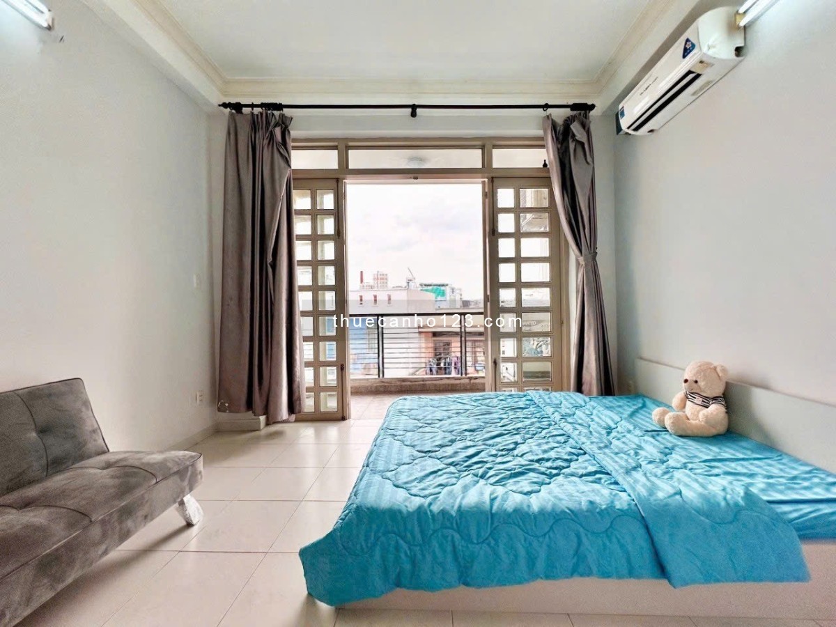 Căn hộ studio ban công full nội thất rộng 40m2 Gần lăng cha cả ngã tư bảy hiên quận tân bình