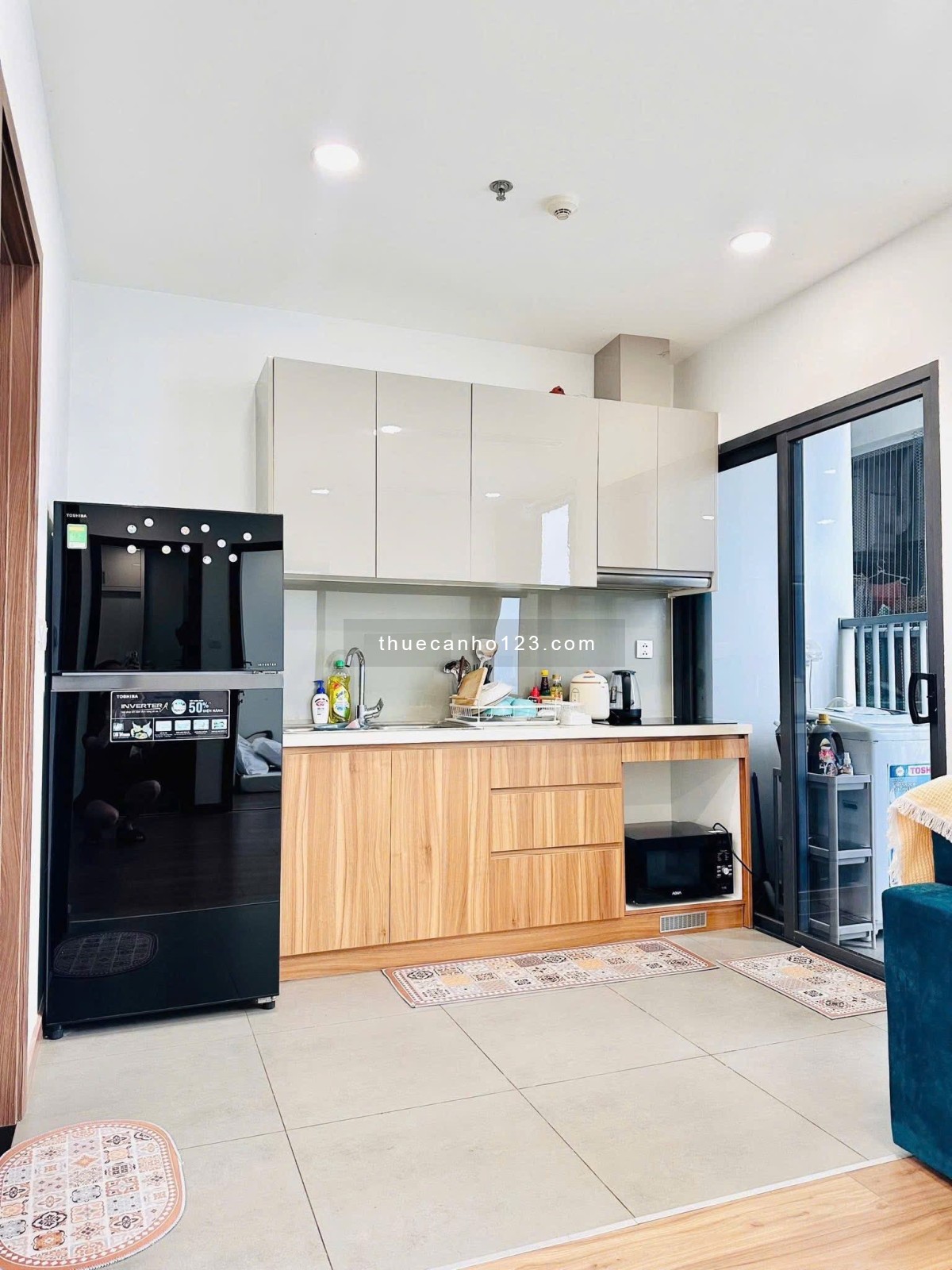 Eco Green Sài Gòn quận 7 cho thuê căn hộ 2pn, 1wc, 52m², full nội thất, giá 14,5 triệu