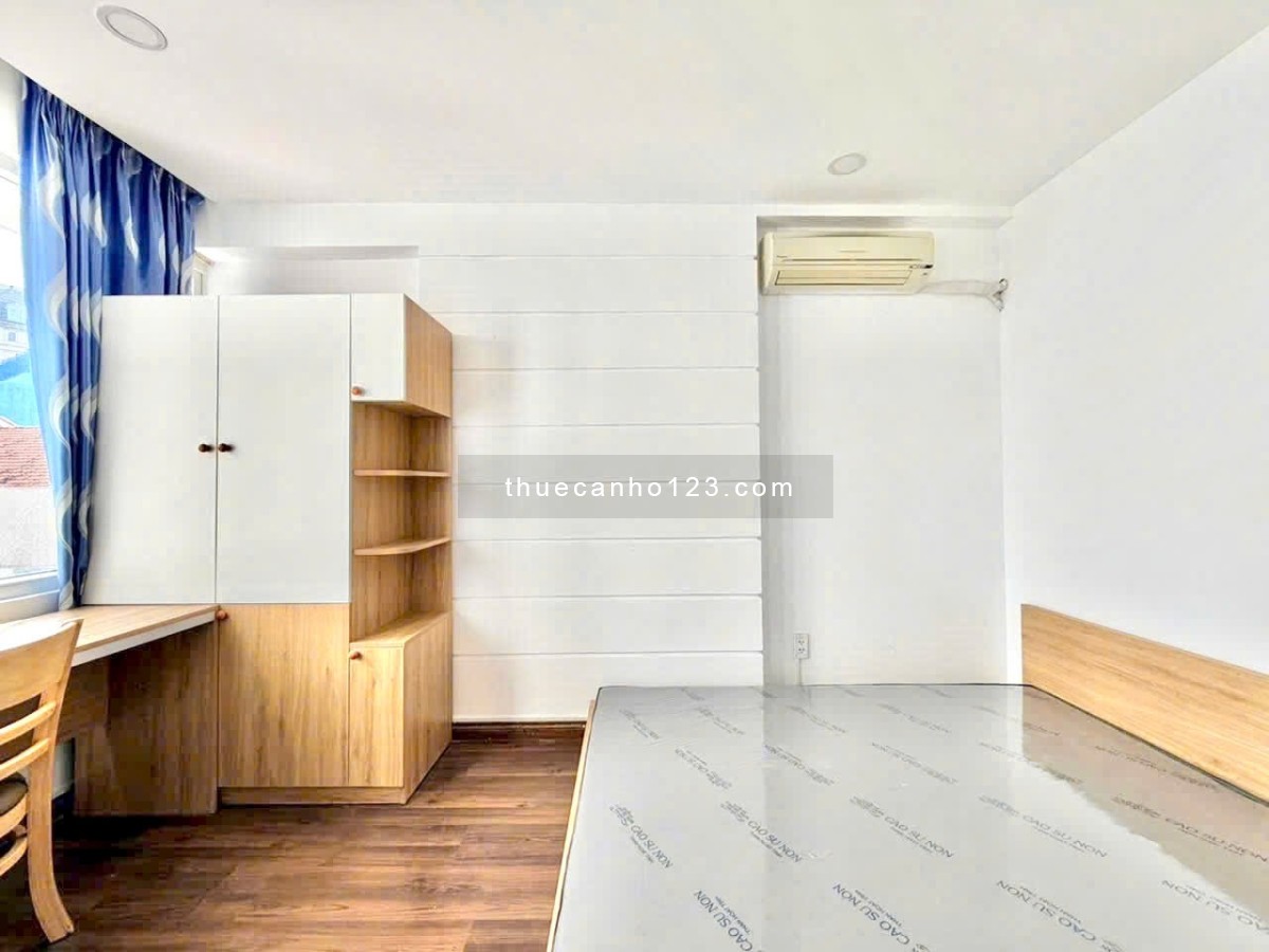 Căn hộ 1pn tách bếp ban công full nội thất rộng 40m2 gần cv hoàng văn thụ sân bay quận tân bình