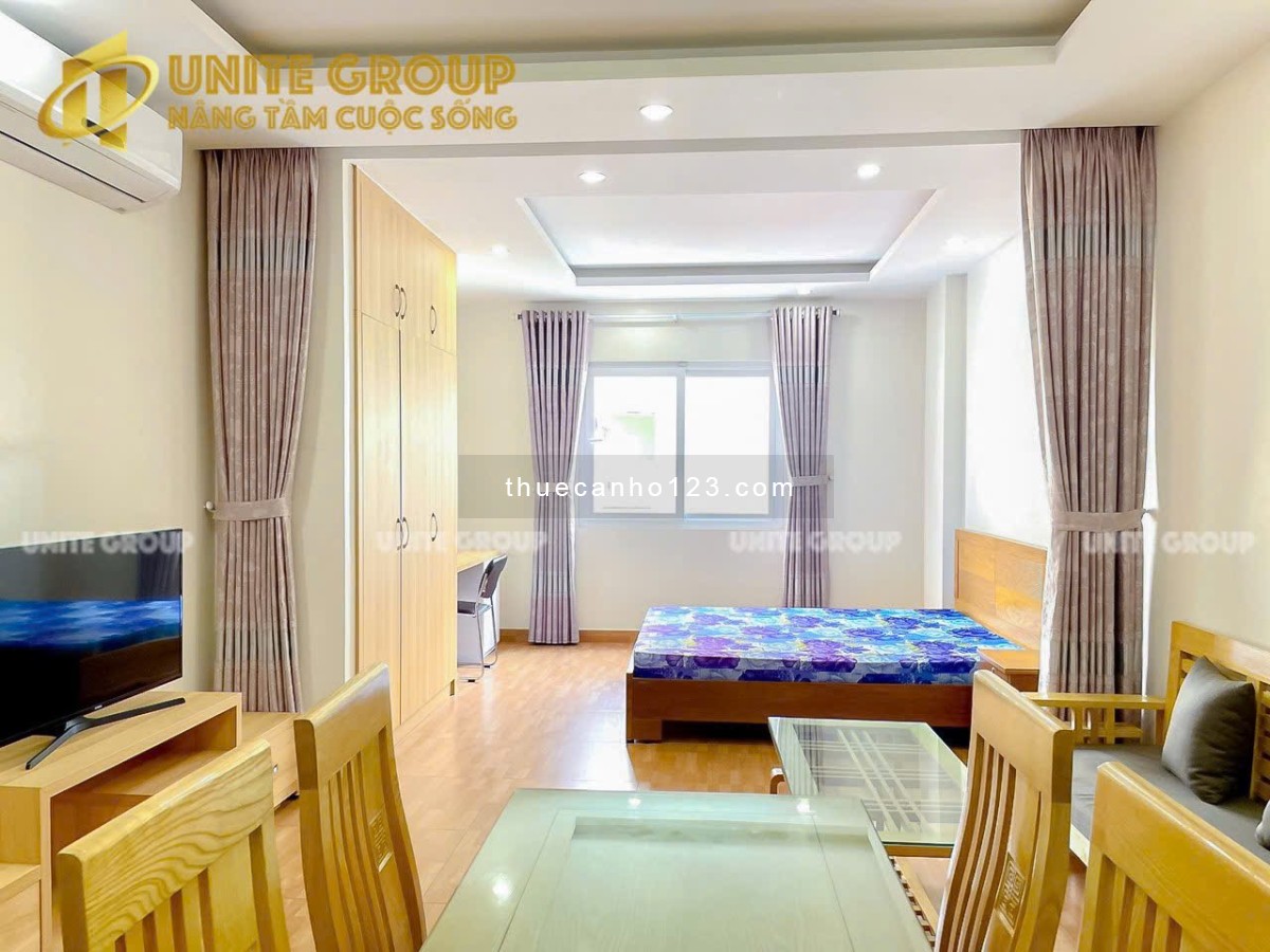Cho thuê căn hộ Studio Cửa sổ Rộng rãi Thoáng Mát Q4 gần ĐH Luật, ĐH Nguyễn Tất Thành, cầu Khánh Hội