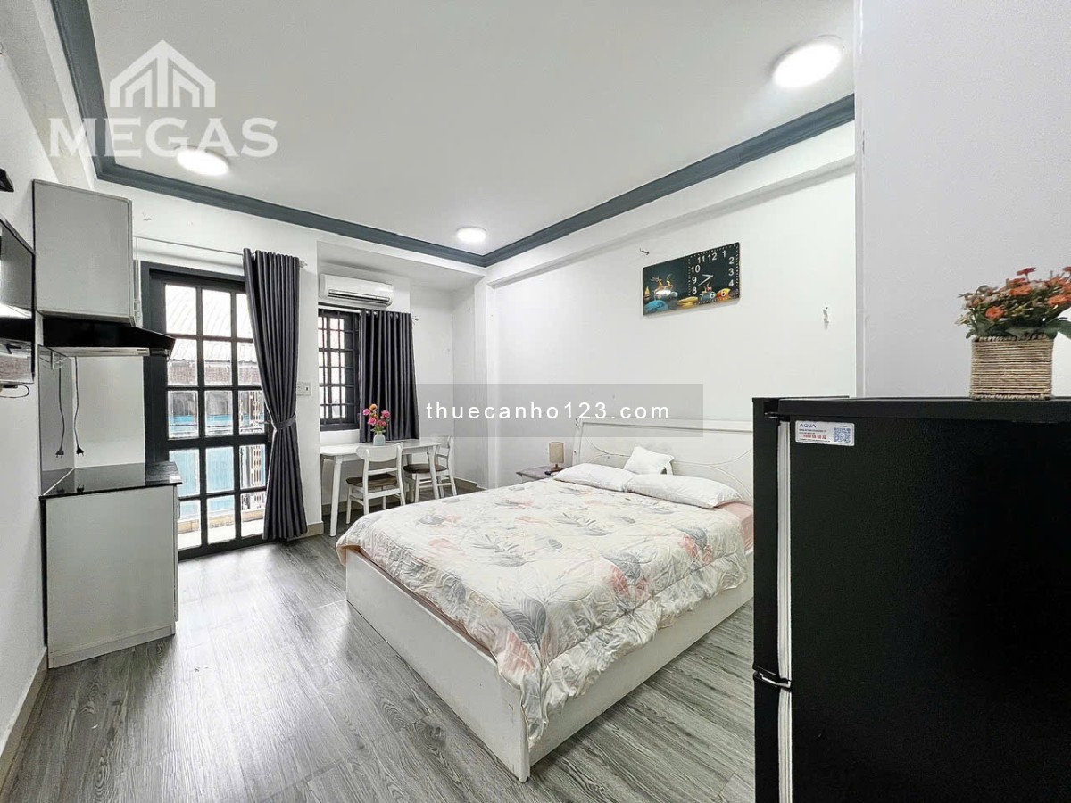 Cho thuê căn hộ Studio Ban công thoáng mát Q1 gần Ngã Sáu Phù Đổng, công viên Tao Đàn, chợ Bến Thành