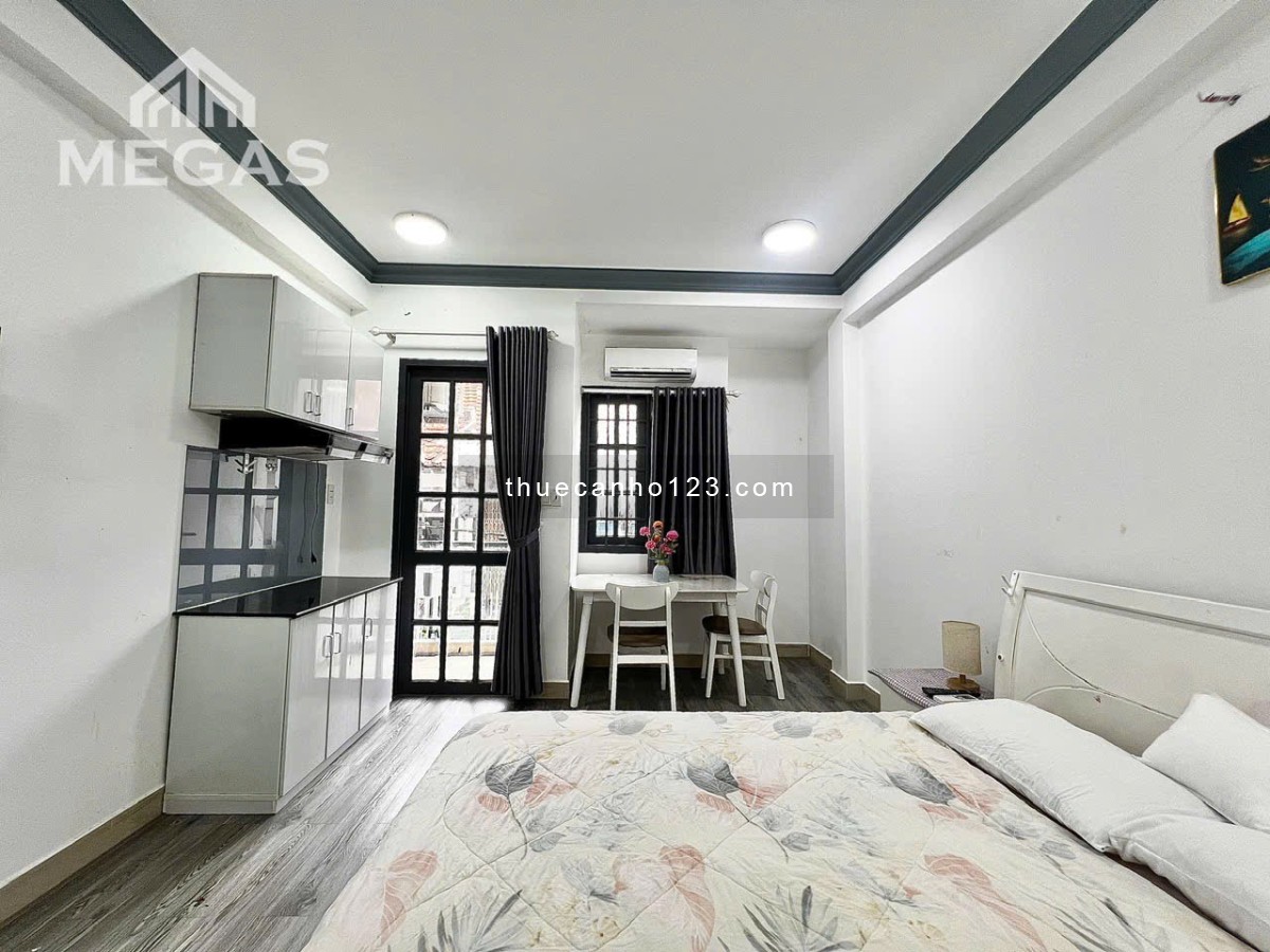 Cho thuê căn hộ Studio Ban công thoáng mát Q1 gần Ngã Sáu Phù Đổng, công viên Tao Đàn, chợ Bến Thành
