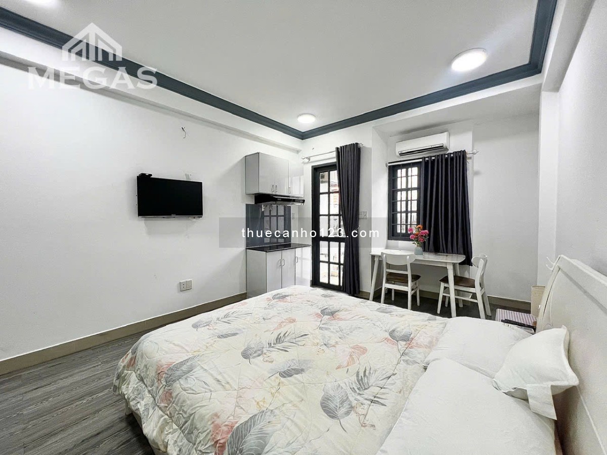 Cho thuê căn hộ Studio Ban công thoáng mát Q1 gần Ngã Sáu Phù Đổng, công viên Tao Đàn, chợ Bến Thành