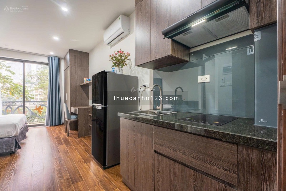 Căn hộ Studio ban công – Full nội thất, máy giặt riêng, view đẹp gần Công viên Hoàng Văn Thụ