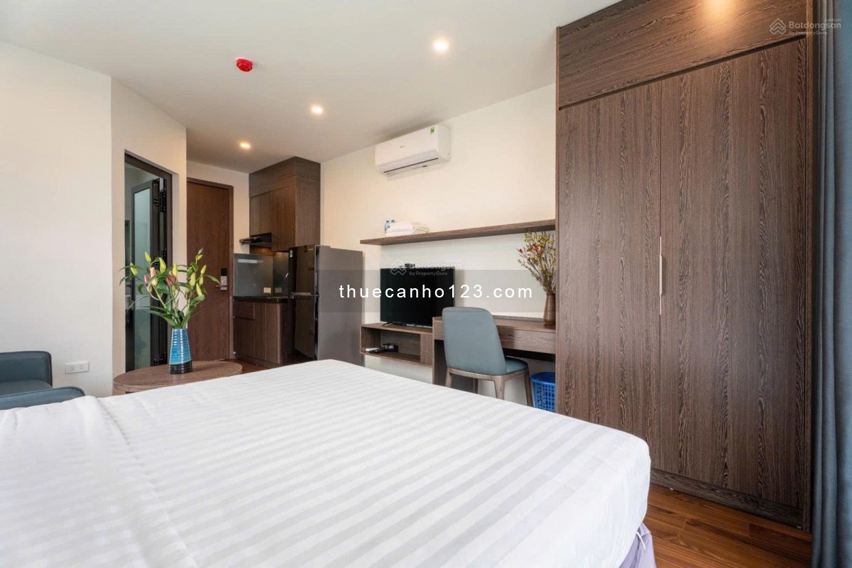 Căn hộ Studio ban công – Full nội thất, máy giặt riêng, view đẹp gần Công viên Hoàng Văn Thụ