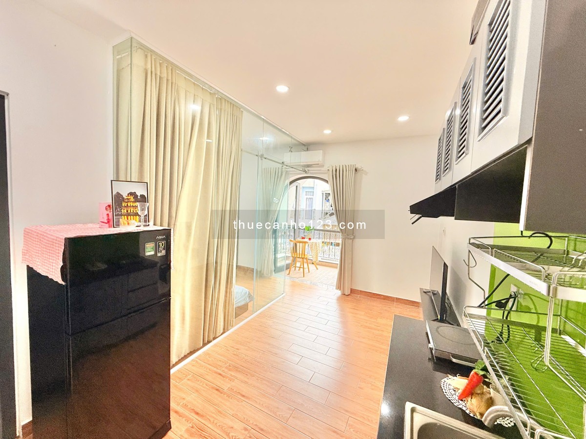 Căn hộ 1pn tách bếp full nội thất rộng 40m2 gần cv hoàng văn thụ chợ phạm văn hai tân bình