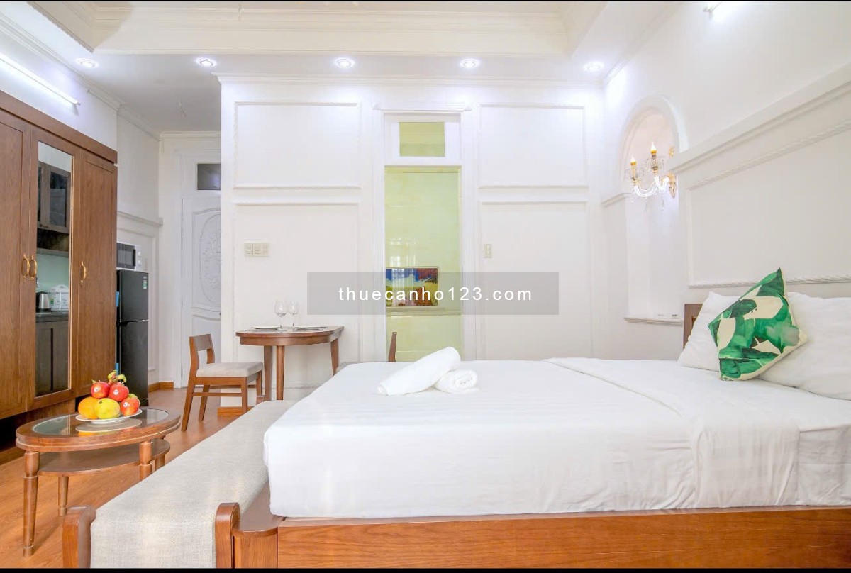 Căn hộ 1pn ban công full nội thất rộng 40m2 gần cv hoang văn thụ sân bay quận tân bình