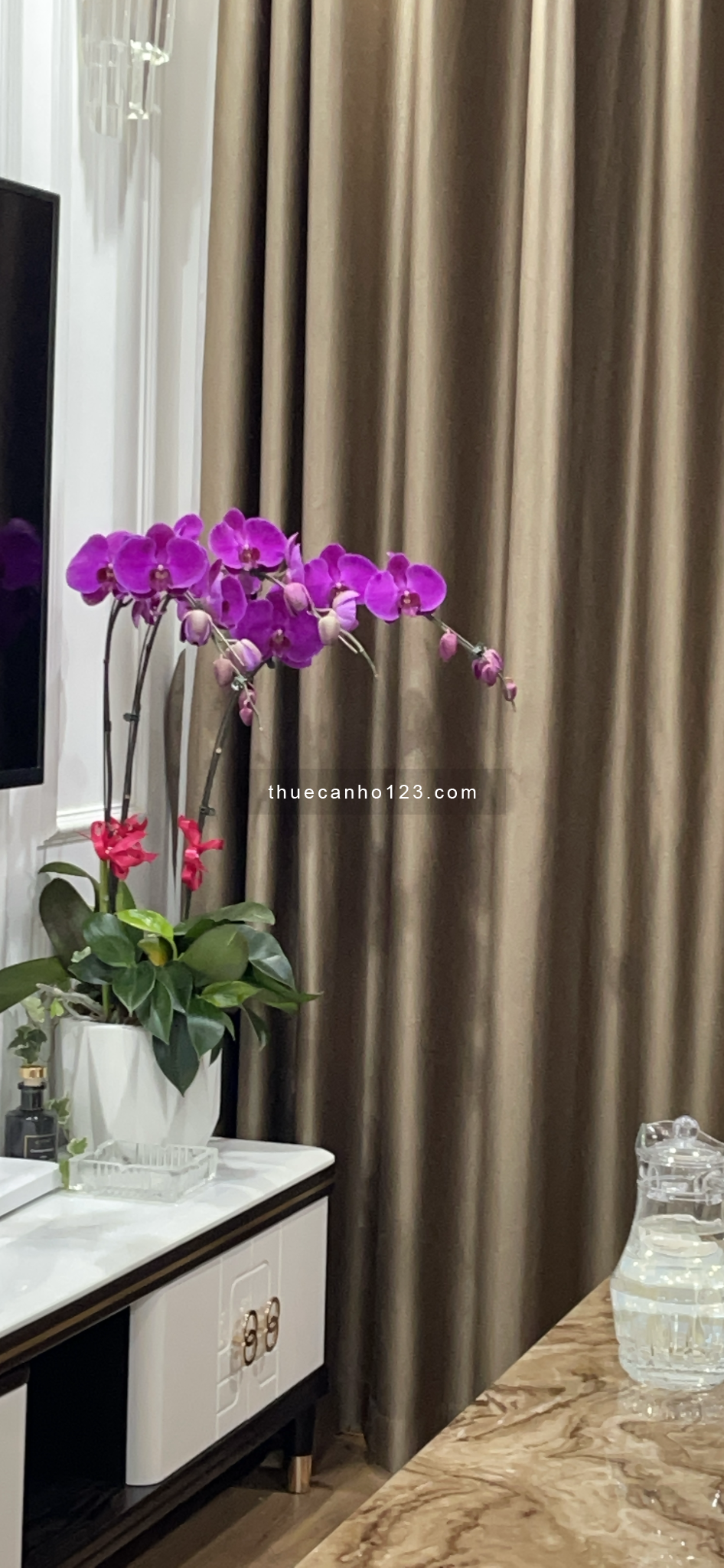 Cho thuê chung cư cao cấp căn góc đẹp thoáng mát đủ nọi thất.