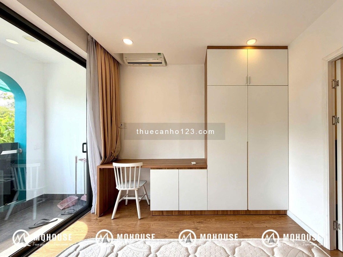 Cho thuê căn hộ 1 Phòng ngủ 50m2 ban công full nội thất gần công viên Gia Định Tân Bình