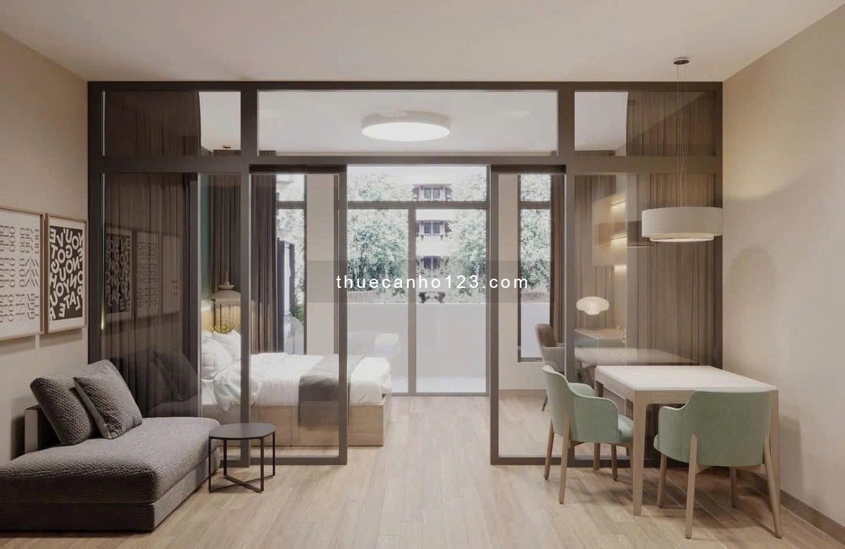 Cho thuê căn hộ 1 phòng ngủ Tân Bình full nội thất cửa sổ ngay vòng xoay Lăng Cha Cả