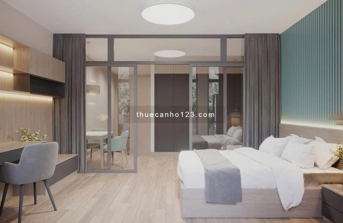 Cho thuê căn hộ 1 phòng ngủ Tân Bình full nội thất cửa sổ ngay vòng xoay Lăng Cha Cả
