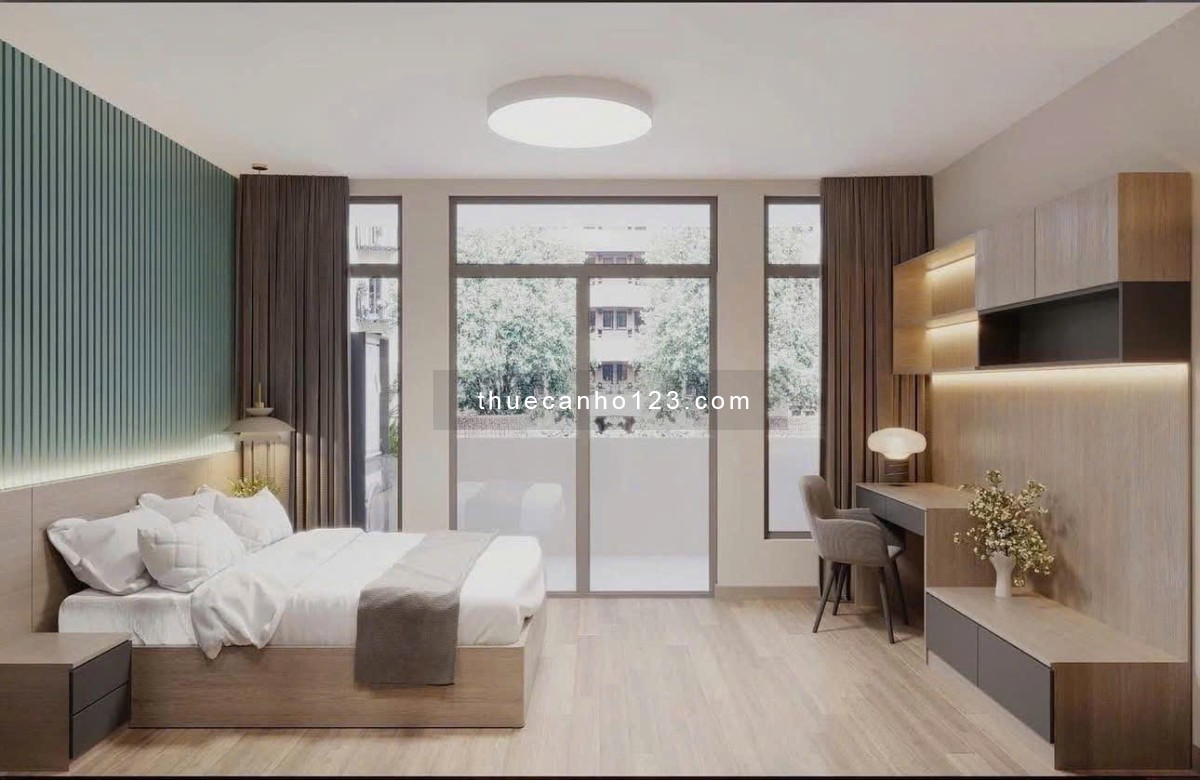 Cho thuê căn hộ 1 phòng ngủ Tân Bình full nội thất cửa sổ ngay vòng xoay Lăng Cha Cả