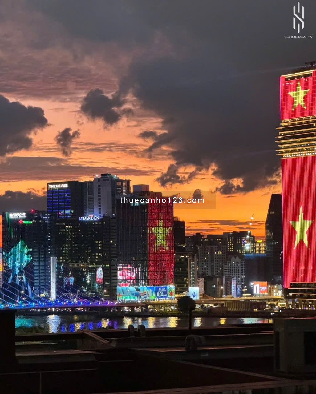 Cho thuê The River Thủ Thiêm căn 1 phòng ngủ full nội thất