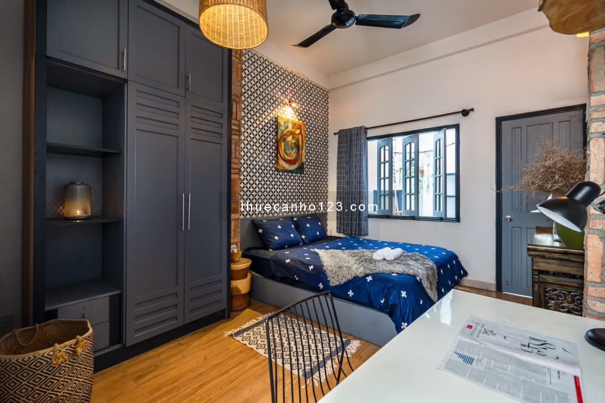 Căn Hộ Ban Công 1PN Luxury Đối Diện CV Lê Văn Tám_Nhà Thờ Hồng Tân Định_Vòng Xoay Điện Biên Phủ_Q1