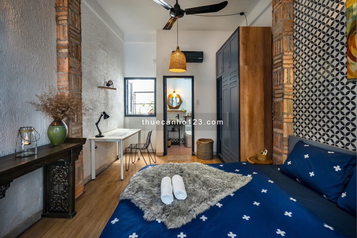 Căn Hộ Ban Công 1PN Luxury Đối Diện CV Lê Văn Tám_Nhà Thờ Hồng Tân Định_Vòng Xoay Điện Biên Phủ_Q1