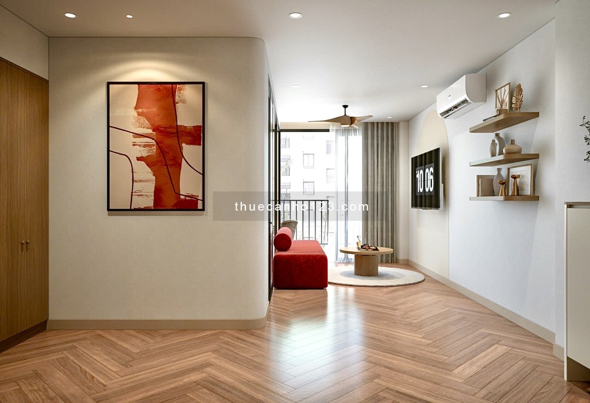 Cho thuê căn hộ 1Pn Ban công Rộng 60m2 Q8 gần cầu Nguyễn Văn Cừ, cầu Rạch Ông, chợ Rạch Ông