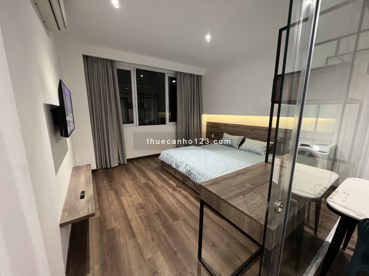 Cho thuê căn hộ 1PN Cửa sổ, máy giặt riêng Q1 gần cầu Calmette, cầu Ông Lãnh, chợ Bến Thành, Bitexco