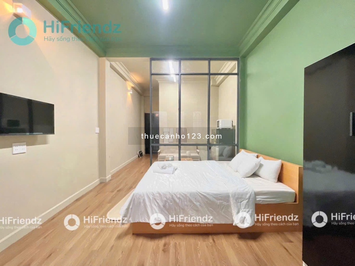 Cho thuê căn hộ 1 phòng ngủ full nội thất có ban công Tân Bình ngay nhà ga T3