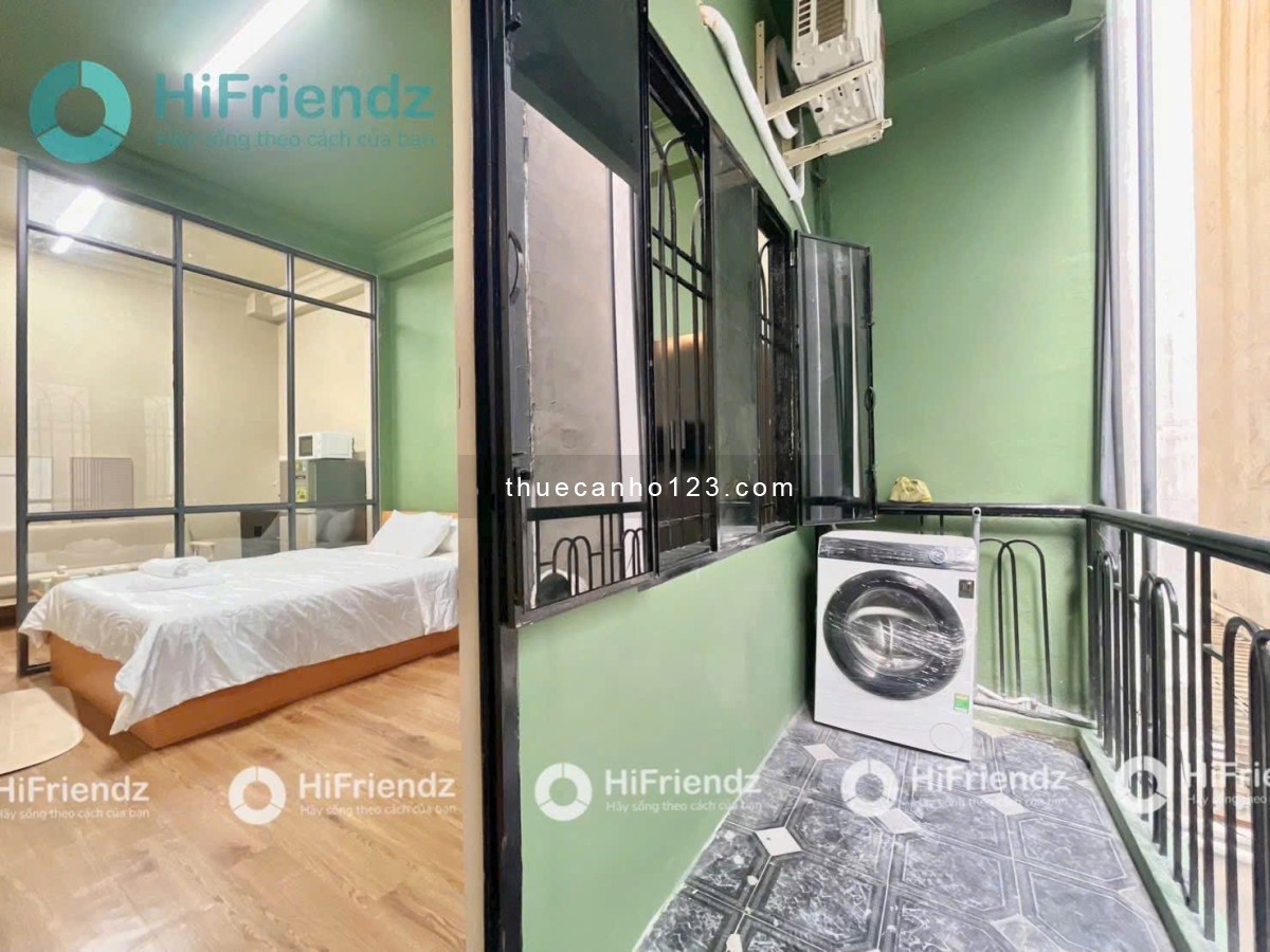 Cho thuê căn hộ 1 phòng ngủ full nội thất có ban công Tân Bình ngay nhà ga T3