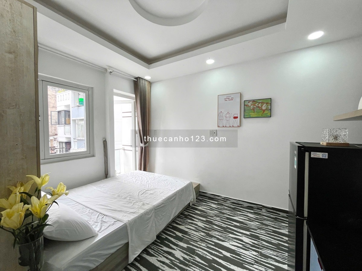 Cho thuê phòng Studio ban công Q1, gần cầu Nguyễn Văn Cừ, Pullman, cầu Ông Lãnh, phố tây Bùi Viện, c