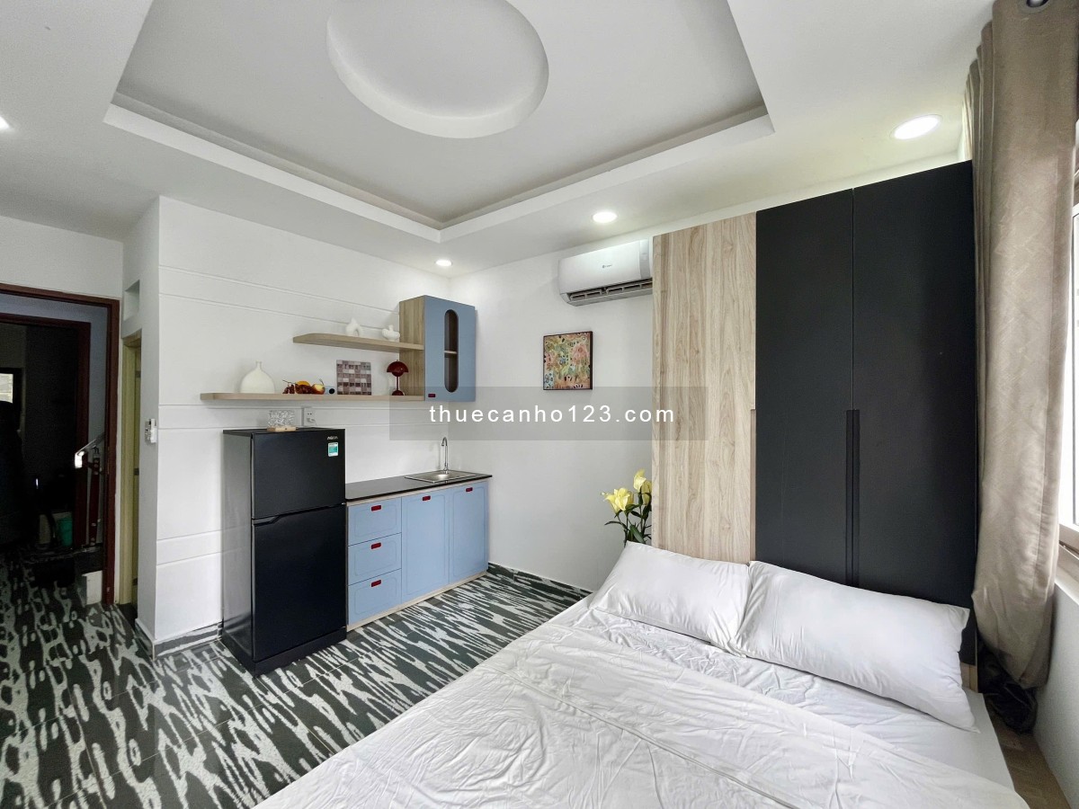 Cho thuê phòng Studio ban công Q1, gần cầu Nguyễn Văn Cừ, Pullman, cầu Ông Lãnh, phố tây Bùi Viện, c