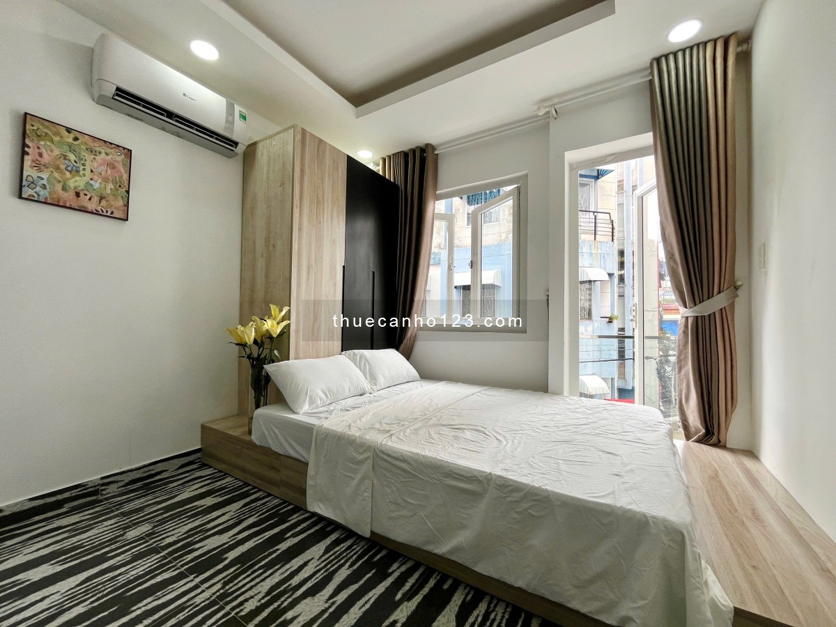 Cho thuê phòng Studio ban công Q1, gần cầu Nguyễn Văn Cừ, Pullman, cầu Ông Lãnh, phố tây Bùi Viện, c