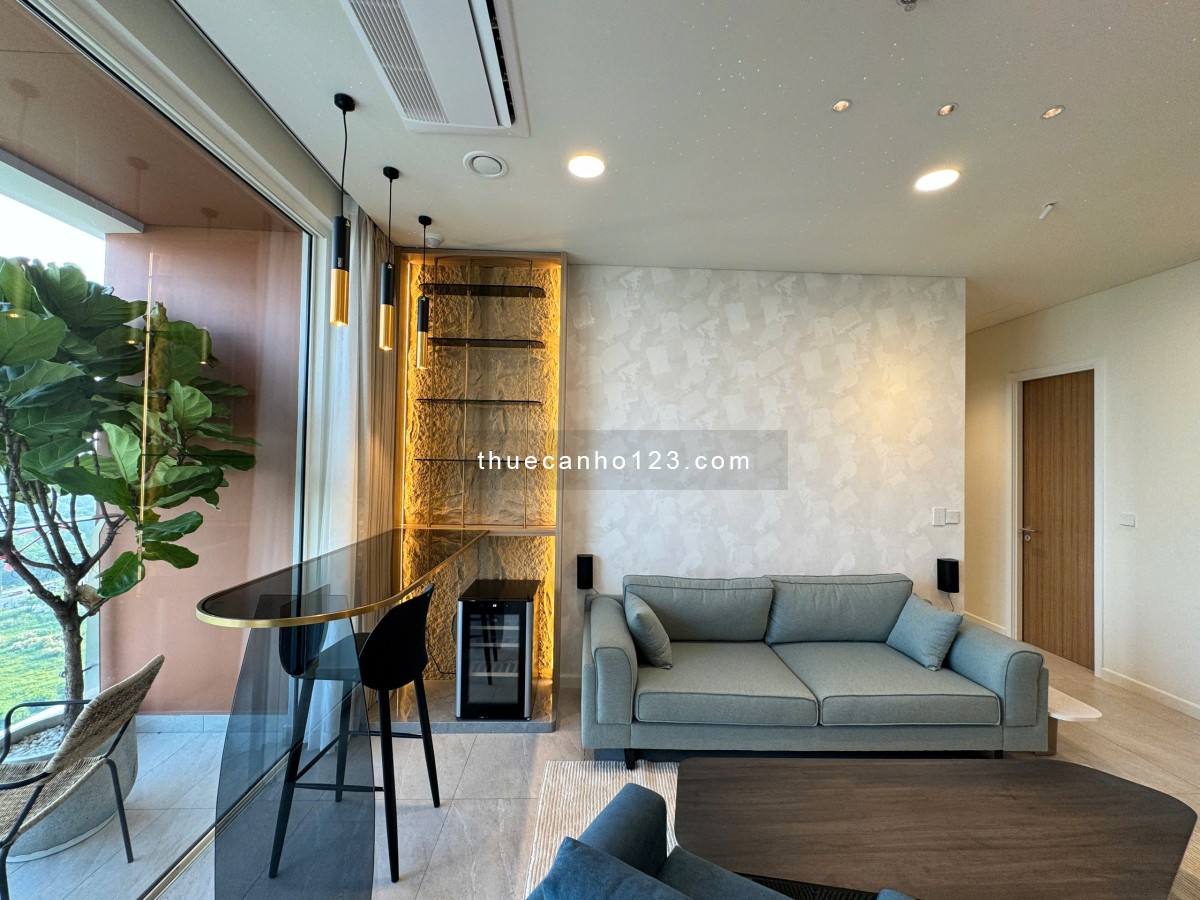 Đẹp không tì vết, 3PN 135m2 đầy đủ nội thất, view thành phố đẹp. giá 4000$ tại Zeit River Thủ Thiêm