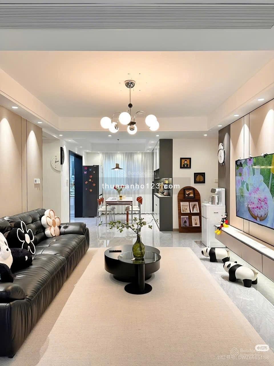 Cho thuê căn hộ 106m², thiết kế 3PN – 2WC, Full nội thất