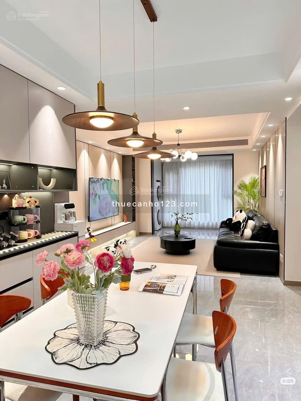 Cho thuê căn hộ 106m², thiết kế 3PN – 2WC, Full nội thất