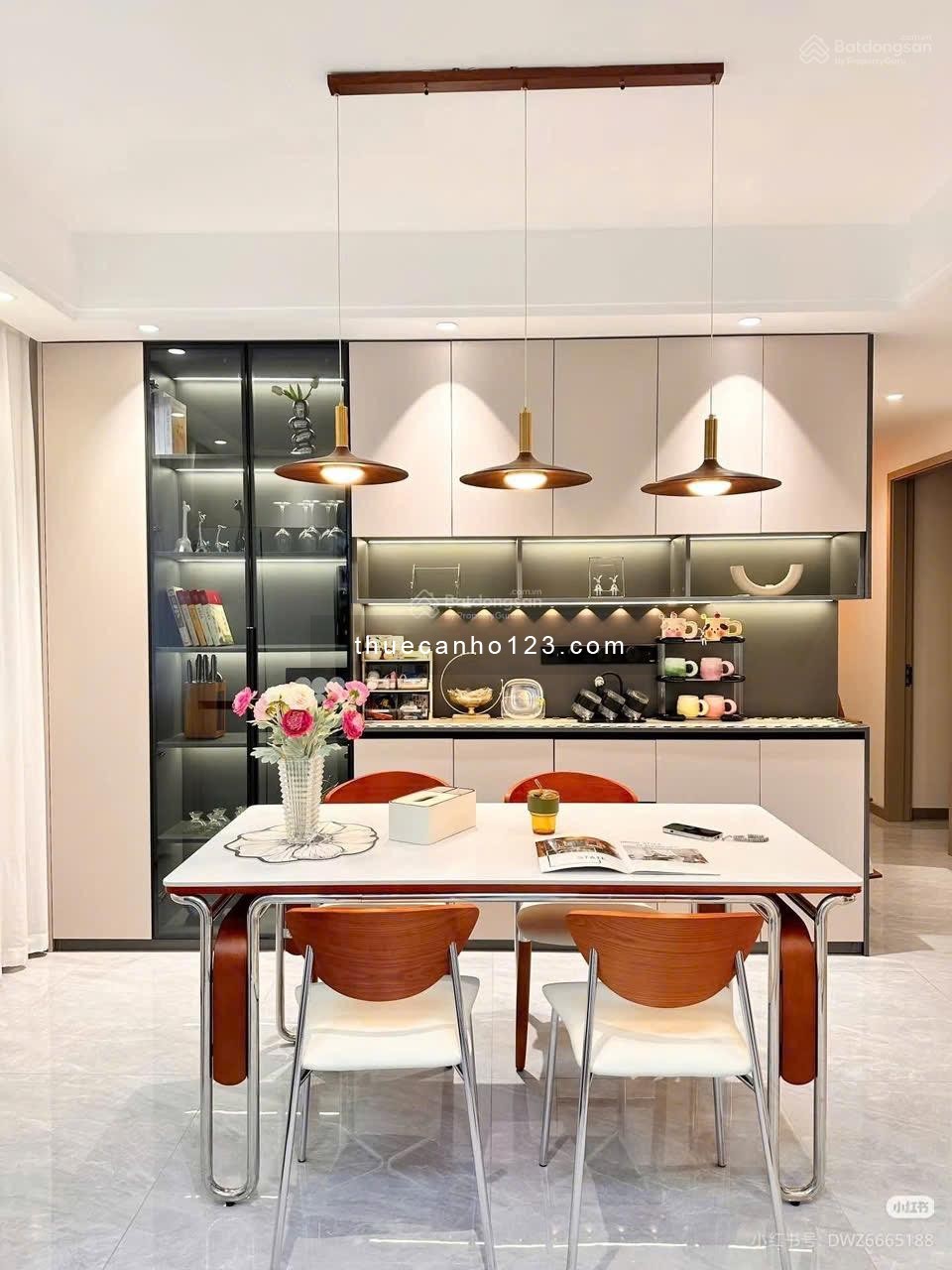 Cho thuê căn hộ 106m², thiết kế 3PN – 2WC, Full nội thất