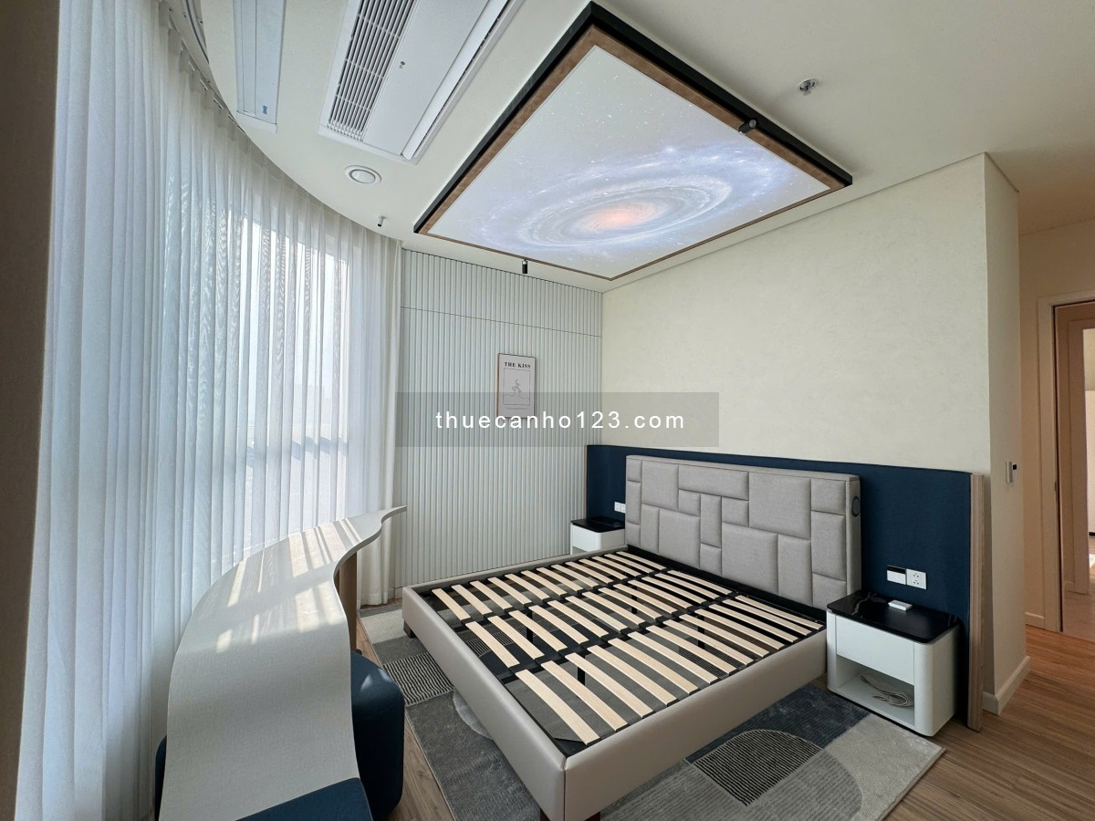 Đẹp không tì vết, 3PN 135m2 đầy đủ nội thất, view thành phố đẹp. giá 4000$ tại Zeit River Thủ Thiêm