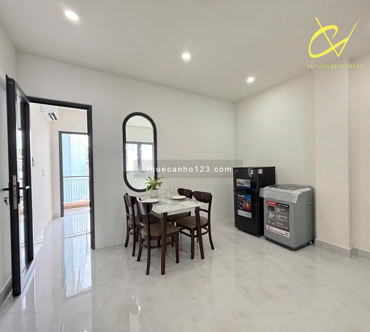 Căn Hộ Ban Công 45m2 1PN + 1PK Mới 100% Gần Hàng Xanh_Chợ Bà Chiểu_Cầu Thị Nghè_Quận Bình Thạnh