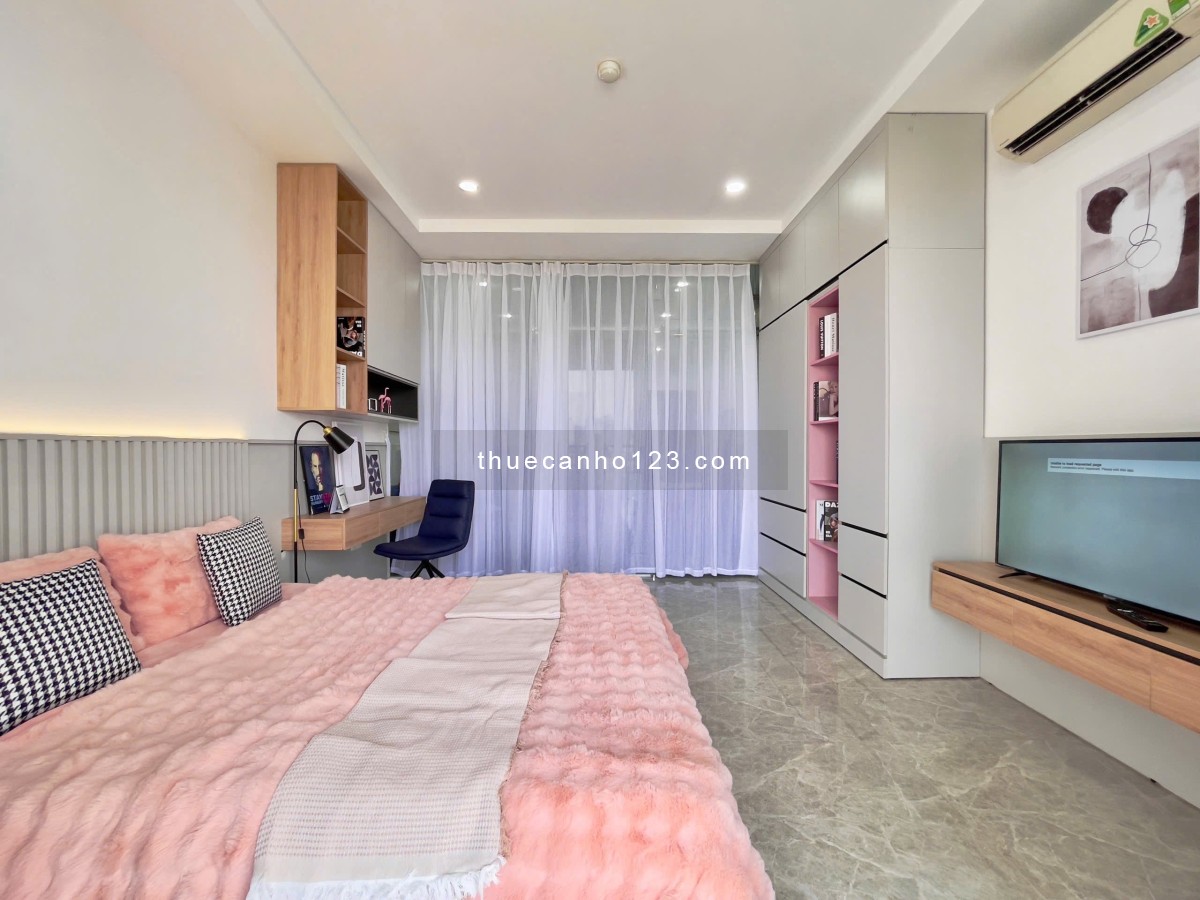 Cho thuê căn hộ 1PN Ban công, máy giặt riêng Q7 gần cầu Kênh Tẻ, cầu Tân Thuận, Lotte Mart