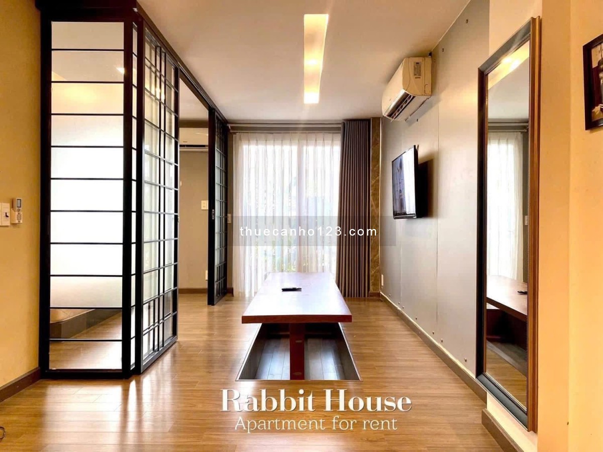 CHO THUÊ PHÒNG STUDIO TÁCH BẾP FULL NỘI THẤT CÓ BAN CÔNG MÁY GIẶT RIÊNG ĐI BỘ 5P RA NHÀ GA T3, QTB