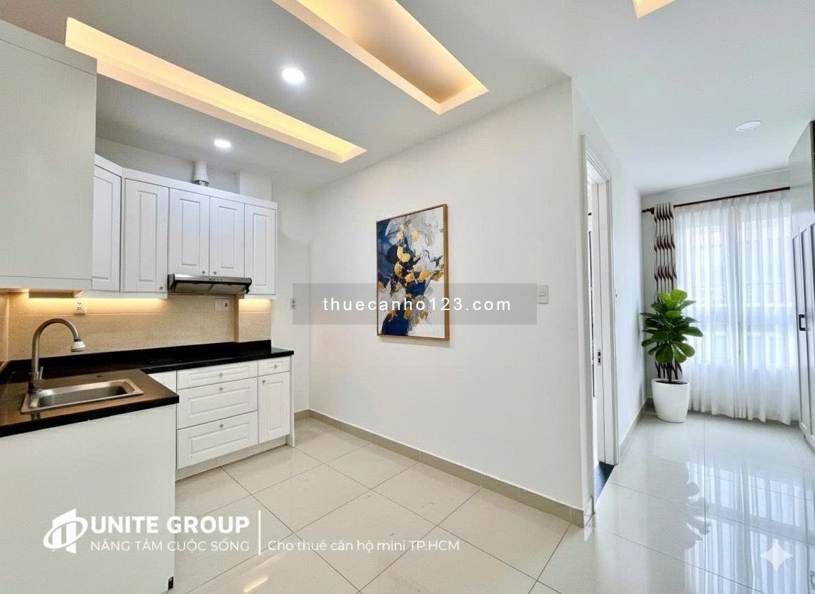 Cho thuê căn hộ 1 phòng ngủ, full nội thất gần nhà ga T3 – Quận Tân Bình