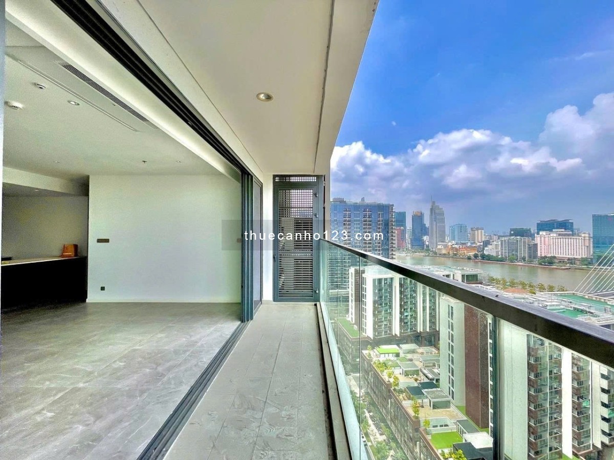 Căn 3 phòng ngủ Secret 152m2, full view sông, Nội Thất Cơ Bản, giá 115 triệu. Tại Crest Metropole
