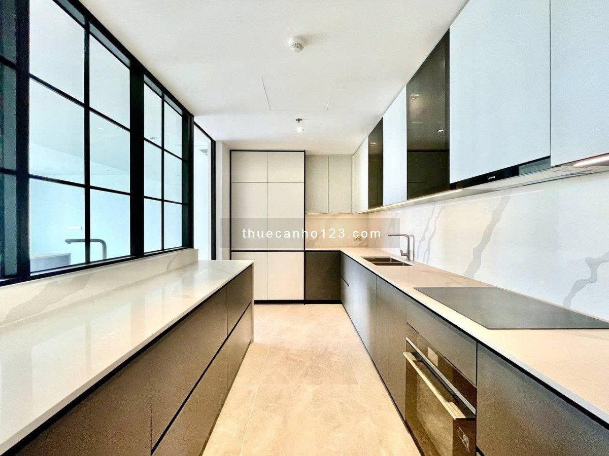 Căn 3 phòng ngủ Secret 152m2, full view sông, Nội Thất Cơ Bản, giá 115 triệu. Tại Crest Metropole