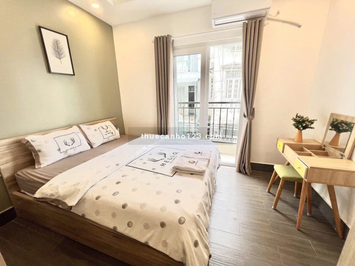 Căn hộ 1pn full nội thất máy giặt riêng gần cv Hoàng Văn Thụ, sân bay, ga T3, Lăng Cha Cả Tân Bình