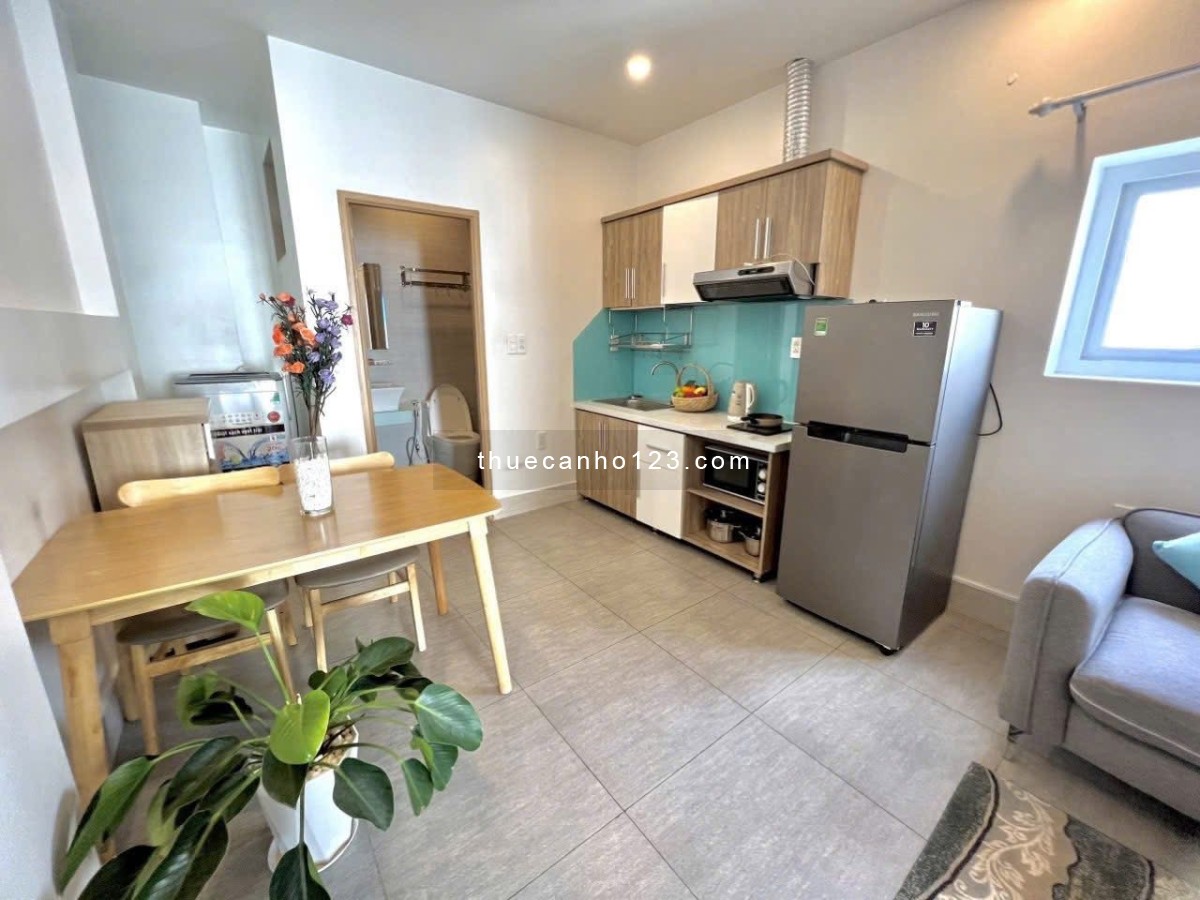 Căn hộ 1pn full nội thất máy giặt riêng gần cv Hoàng Văn Thụ, sân bay, ga T3, Lăng Cha Cả Tân Bình