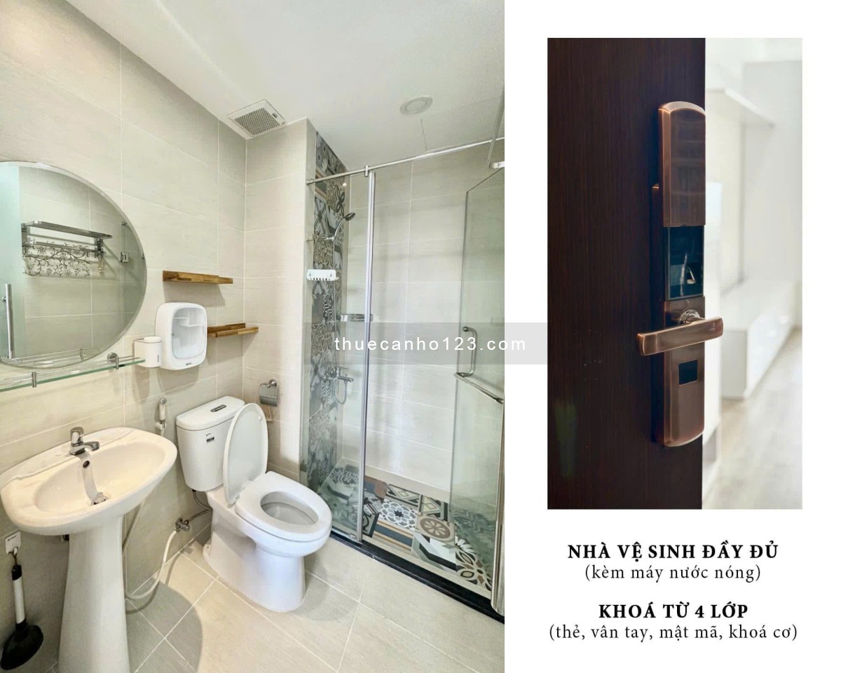 Thuê Chung cư 33m2 Đầy đủ nội thất View hồ bơi - ở liền ngay chung cư Wilton Tower Nguyễn Văn Thuong