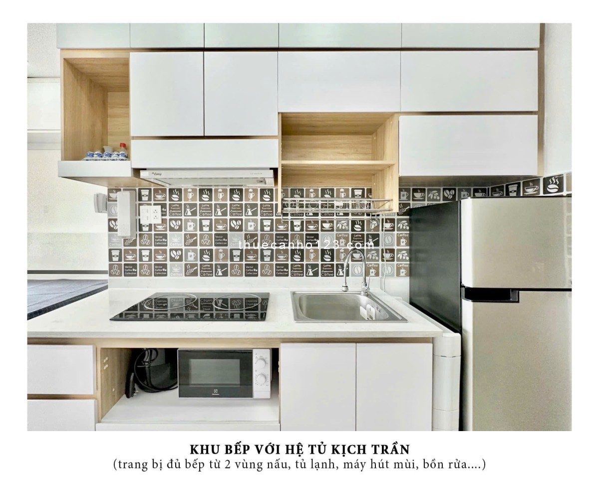 Thuê Chung cư 33m2 Đầy đủ nội thất View hồ bơi - ở liền ngay chung cư Wilton Tower Nguyễn Văn Thuong