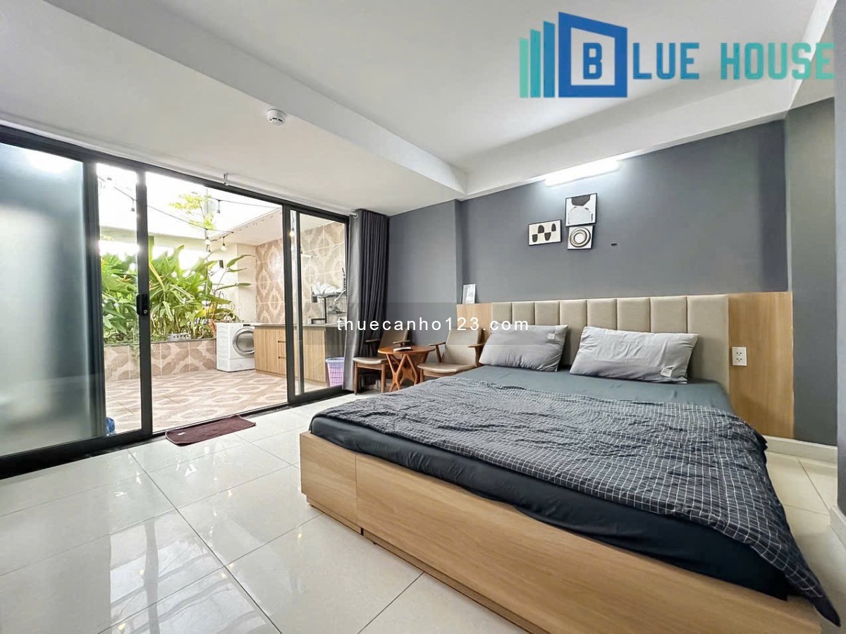 Cho thuê căn hộ 1PN sân vườn thoáng mát 60m2 ngay gần sân bay