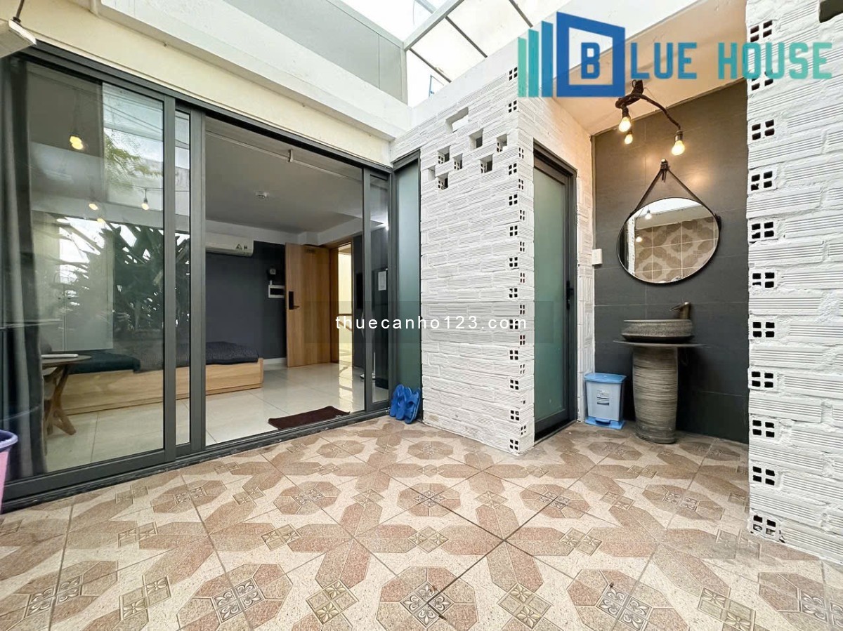 Cho thuê căn hộ 1PN sân vườn thoáng mát 60m2 ngay gần sân bay