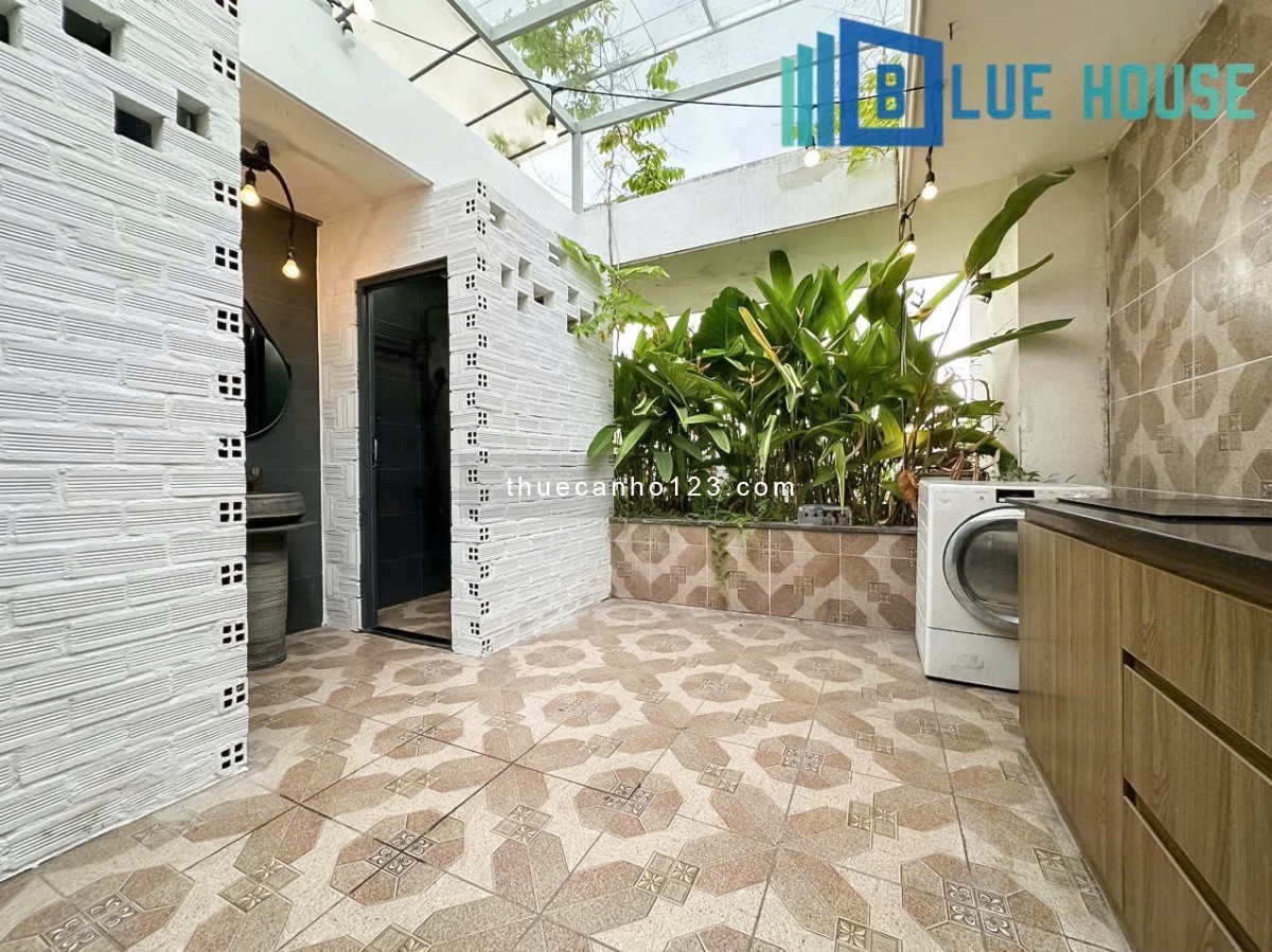 Cho thuê căn hộ 1PN sân vườn thoáng mát 60m2 ngay gần sân bay