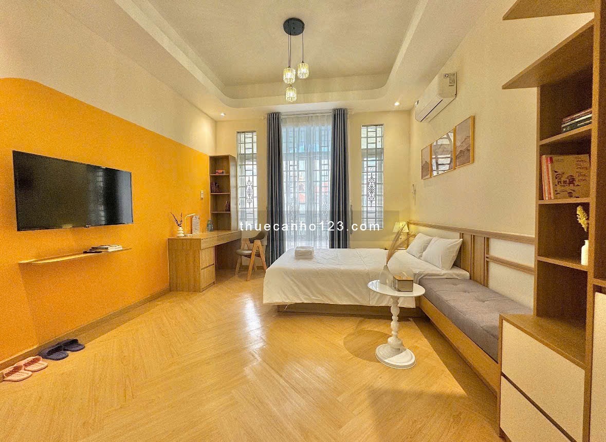 Cho thuê căn hộ 1PN ban công – Trường Sơn, P.4, Tân Bình – Ngay sân bay Tân Sơn Nhất